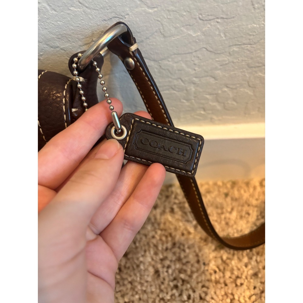 Coach Legacy Crossbody Brown Pebbled Leather Turnlock Flap Bag 10888 Vintage Y2K - Picture 2 of 8